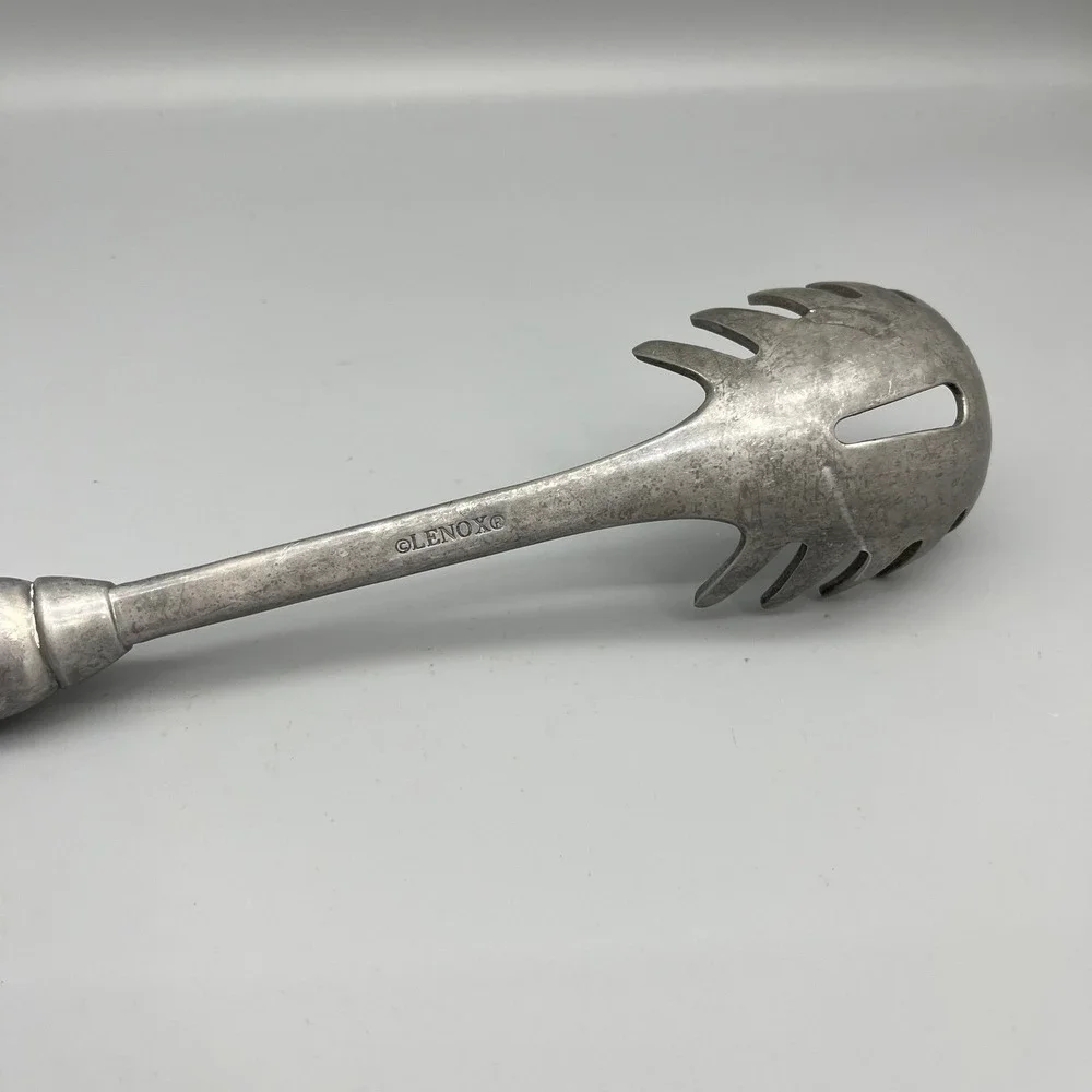 Lenox Pewter Pasta Server‎ Serving Utensil Kitchen Spaghetti Server